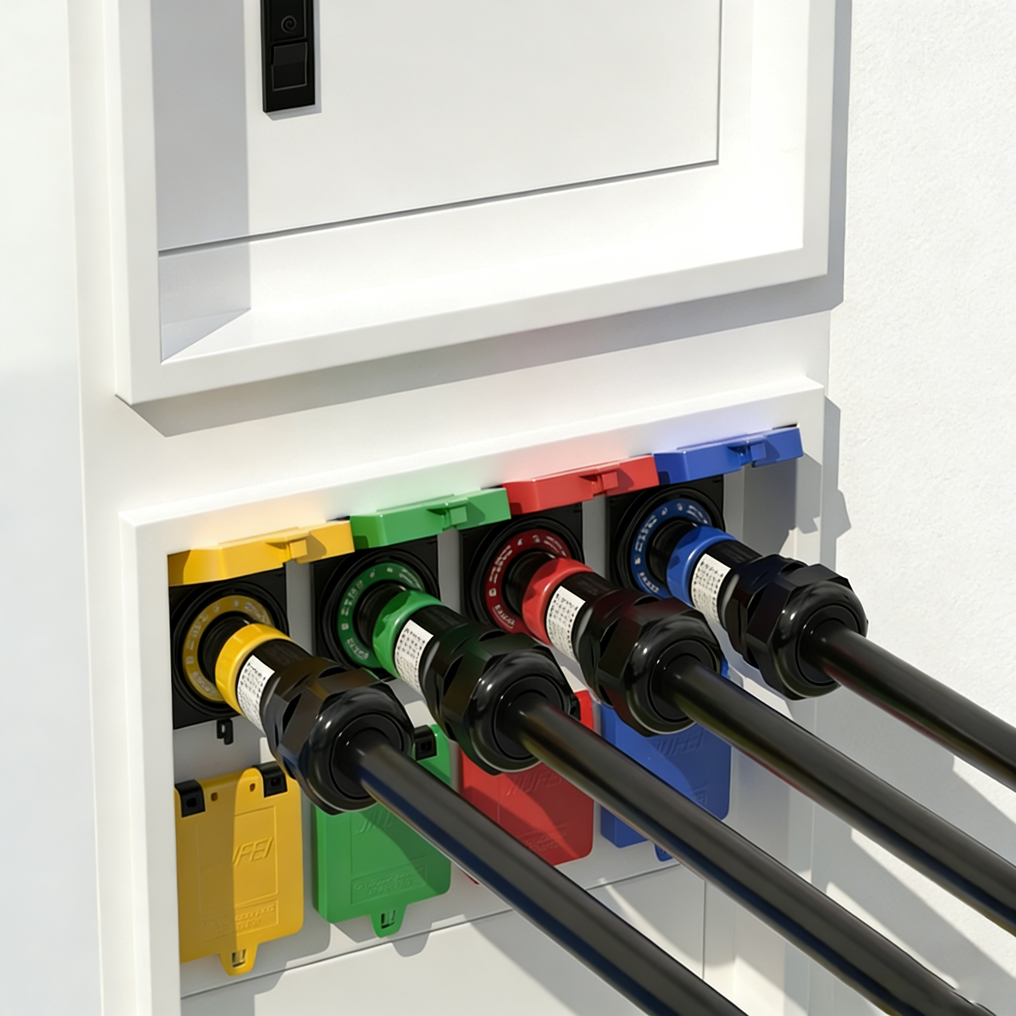 连体式插座（又名：面板式插座）